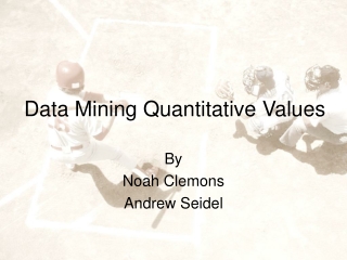 Data Mining Quantitative Values