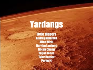 Yardangs