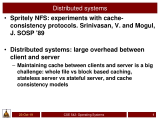 Distributed systems