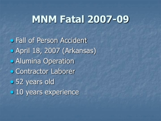MNM Fatal 2007-09