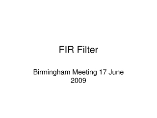 FIR Filter