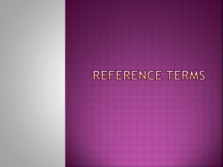 Reference Terms