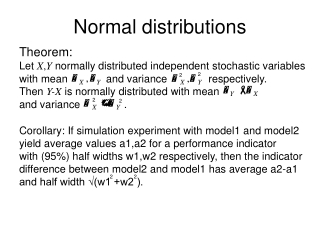 Normal distributions