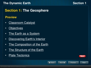 Section 1: The Geosphere