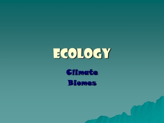 Ecology