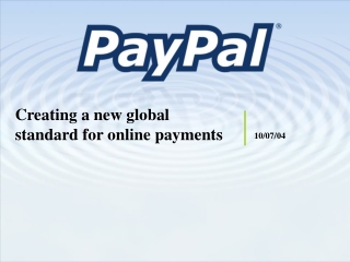 Creating a new global standard for online payments