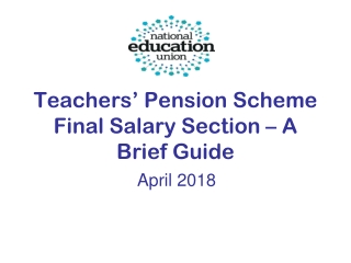 Teachers’ Pension Scheme Final Salary Section – A Brief Guide