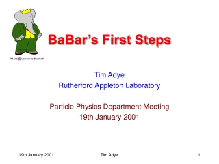 BaBar’s First Steps