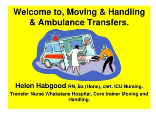 Welcome to, Moving &amp; Handling &amp; Ambulance Transfers.