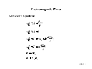 Electromagnetic Waves