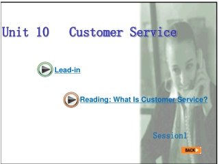 Unit 10 Customer Service