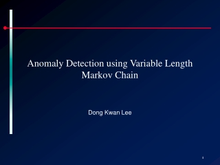 Anomaly Detection using Variable Length Markov Chain