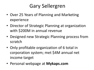 Gary Sellergren