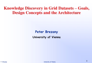 Knowledge Discovery in Grid Datasets – Goals, Design Concepts and the Architecture