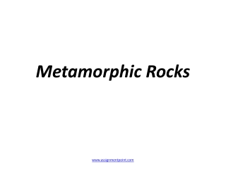 Metamorphic Rocks