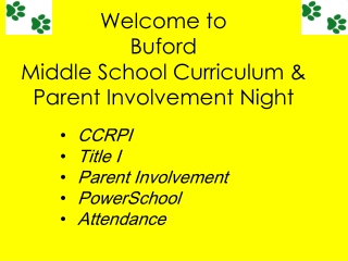 CCRPI Title I Parent Involvement PowerSchool Attendance