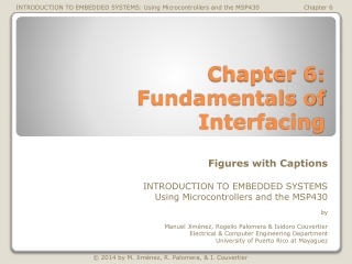 Chapter 6: Fundamentals of Interfacing