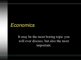 Economics