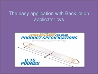 Back lotion applicator cvs