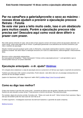 Está ficando interessante! 10 dicas contra a ejaculação antecipado ação