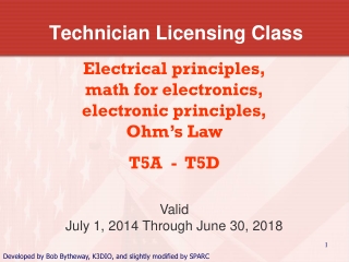 Technician Licensing Class