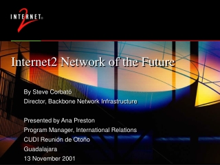 Internet2 Network of the Future