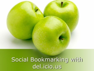 Social Bookmarking with del.icio