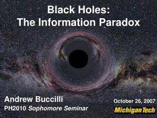 Black Holes: The Information Paradox