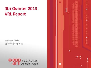 4th Quarter 2013 VRL Report