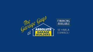 Professional Garage Builder At Absolute Garage Builders