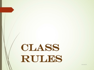 Class Rules