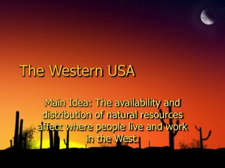 The Western USA