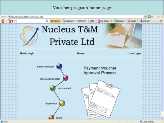 Voucher program home page