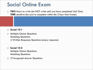 Social Online Exam