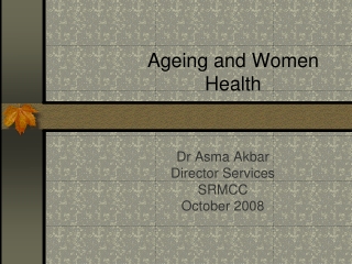 Ageing and Women Health