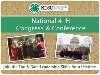 National 4-H Congress &amp; Conference