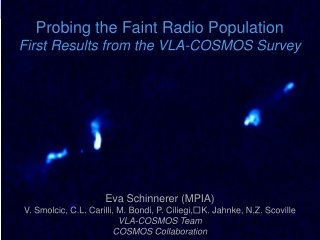 Probing the Faint Radio Population First Results from the VLA-COSMOS Survey