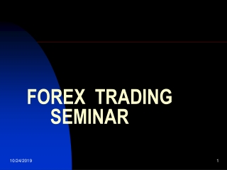 FOREX TRADING SEMINAR