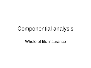 Componential analysis