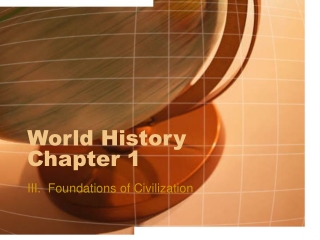 World History Chapter 1