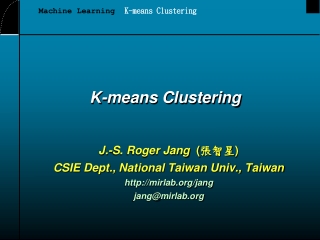 K-means Clustering