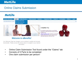 Online Claims Submission