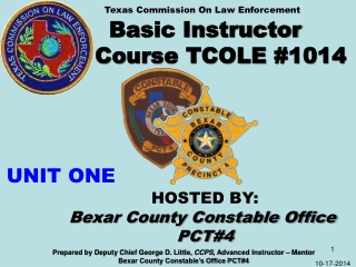 Basic Instructor Course TCOLE #1014