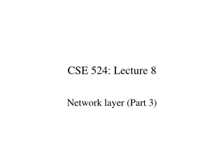 CSE 524: Lecture 8
