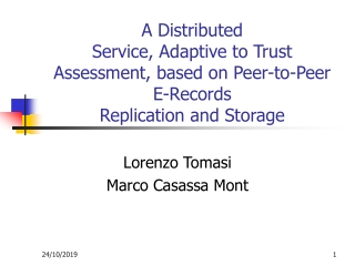 Lorenzo Tomasi Marco Casassa Mont