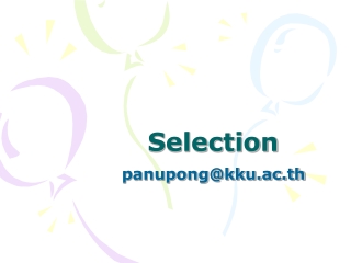 Selection