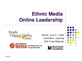 Ethnic Media Online Leadership