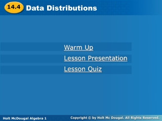 Data Distributions