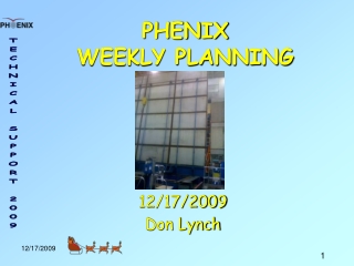 PHENIX WEEKLY PLANNING