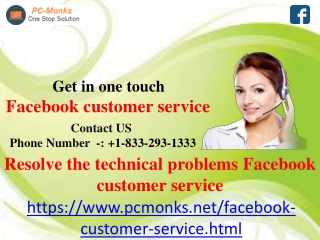 Resolve the technical problems Facebook customer service